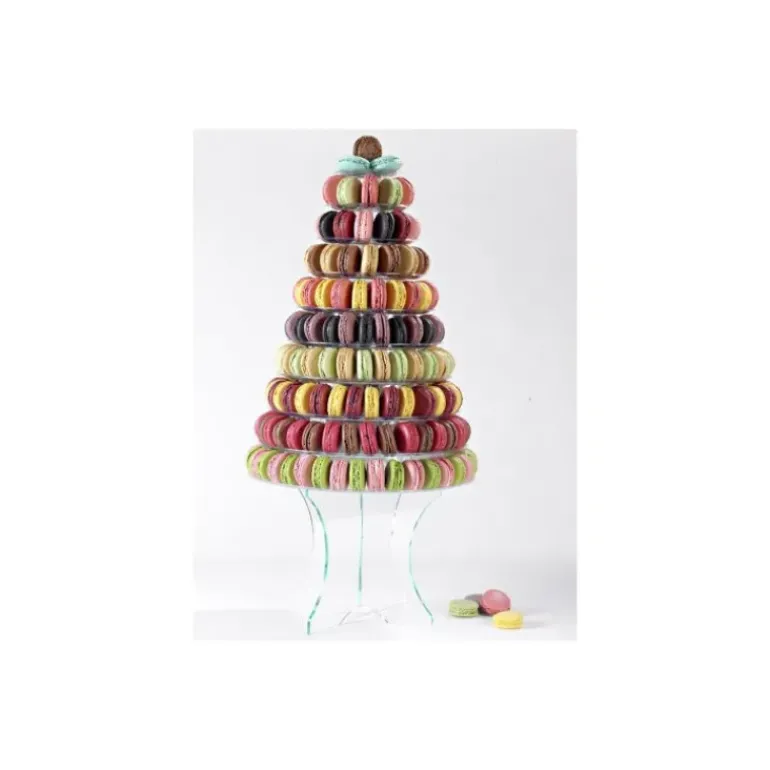 Pied Cristal H 24 cm pour Pyramide à Macaron