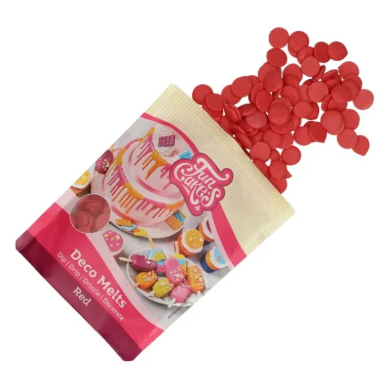 Pistoles Deco Melts Rouge 250g FunCakes