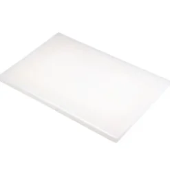 Planche à Découper 50x30 cm H 2cm Polyéthylène Blanc