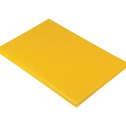 Planche à Découper 60x40 cm H 2cm Polyéthylène Jaune