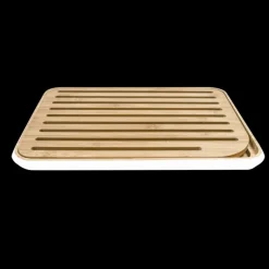 Planche à Pain Bambou 35 x 25 cm Blanc Pebbly