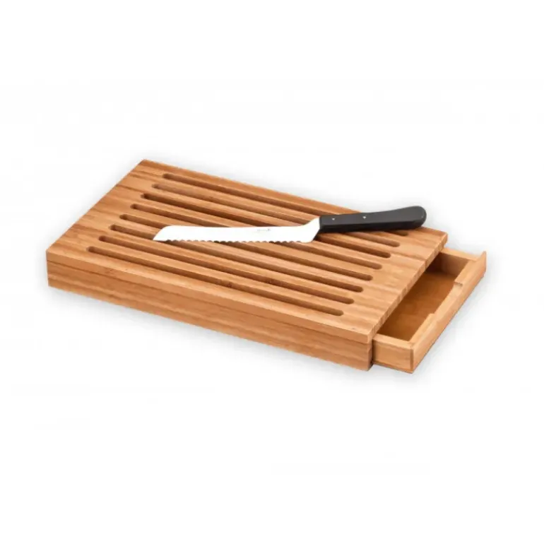 Planche à Pain Ramasse Miettes 41,2 x 22,8 cm Acacia Déglon