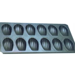 Plaque 12 Madeleines de 8 cm anti-adhésif