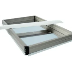 Plaque support pour cadres superposables (570 x 90 mm)