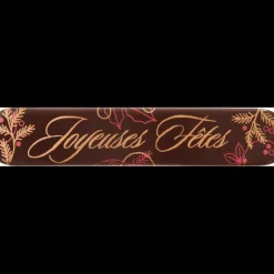 Plaquette Chocolat Joyeuses Fêtes 13 x 2,5 cm (x48) Florensuc