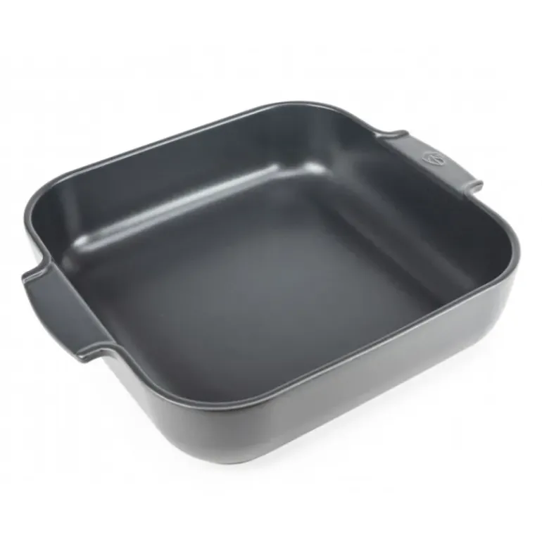 Plat à Four Carré en Céramique Appolia 36 cm Ardoise Peugeot