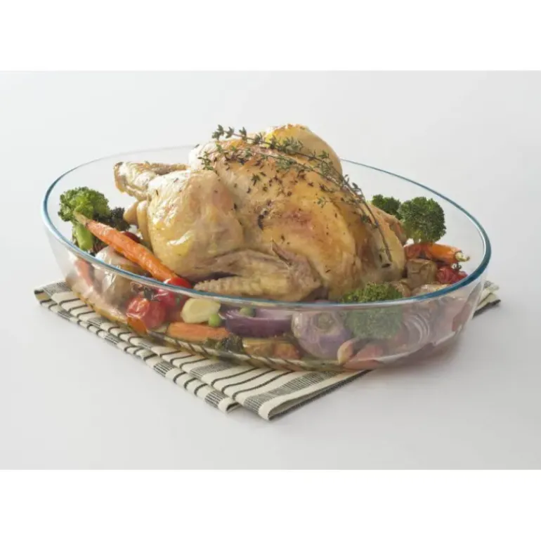 Plat à Four en Verre Ovale 25 x 17 cm 1,6 L Classic Pyrex