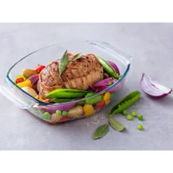 Plat à Four en Verre Ovale 30 x 21 cm 2 L Irrésistible Pyrex