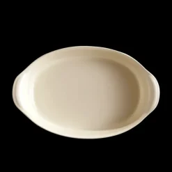Plat à Four Ovale en Céramique 36,5 x 22,5 cm Argile Emile Henry