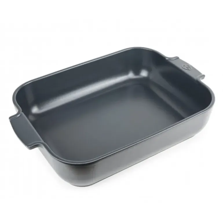 Plat à Four Rectangulaire en Céramique Appolia 40 cm Ardoise Peugeot