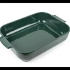 Plat à Four Rectangulaire en Céramique Appolia 40 cm Vert Forêt Peugeot