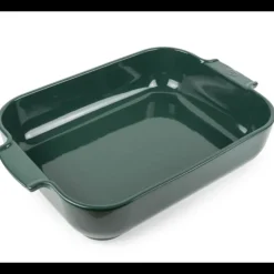 Plat à Four Rectangulaire en Céramique Appolia 40 cm Vert Forêt Peugeot