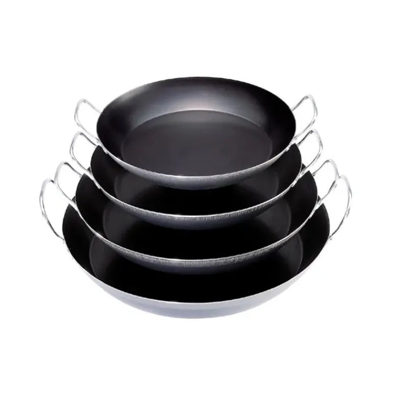 Plat à Paella Tôle Bleue Ø 34 cm Outdoor De Buyer