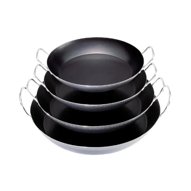 Plat à Paella Tôle Bleue Ø 37 cm Outdoor De Buyer
