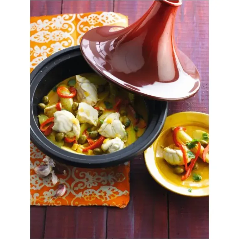 Plat à Tajine en Fonte 31 cm Cerise Le Creuset