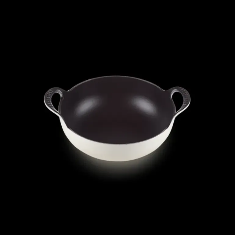 Plat Balti En Fonte Rond 24 cm Meringue Le Creuset