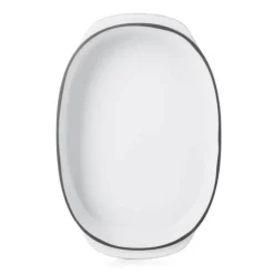 Plat Oblong Blanc Cumulus 26 x 18,5 cm Caractère Culinaire Revol