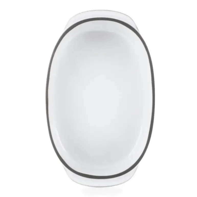 Plat Oblong Blanc Cumulus 19 x 13 cm Caractère Culinaire Revol
