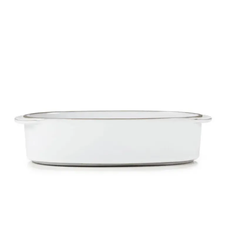 Plat Oblong Blanc Cumulus 19 x 13 cm Caractère Culinaire Revol