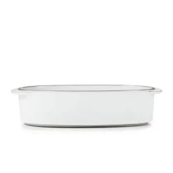 Plat Oblong Blanc Cumulus 16 x 11 cm Caractère Culinaire Revol