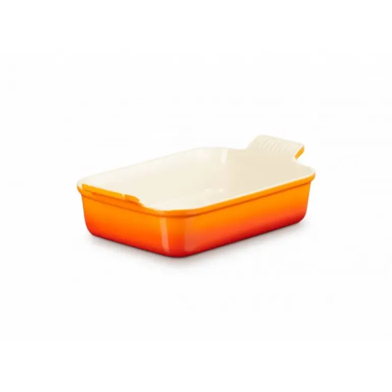 Plat Rectangulaire Héritage en Céramique 26 cm Volcanique Le Creuset Tradition