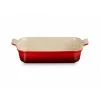 Plat Rectangulaire Héritage en Céramique 32 cm Cerise Le Creuset Tradition