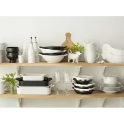 Plat Rectangulaire Noir 34x25 cm Belle Cuisine Revol