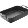 Plat Rectangulaire Noir 30x22 cm Belle Cuisine Revol