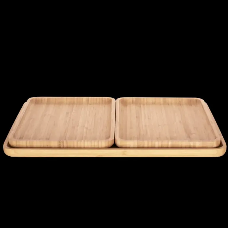 Plateau de Service en Bambou 42 x 30 cm Pebbly