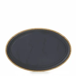 Plateau pour Assiette Ovale Bambou 36,5 x 25 cm Basalt Revol
