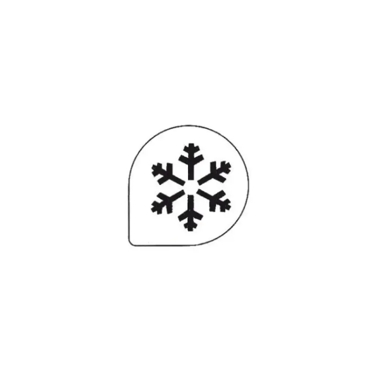 Pochoir Flocon de neige pour Gâteaux