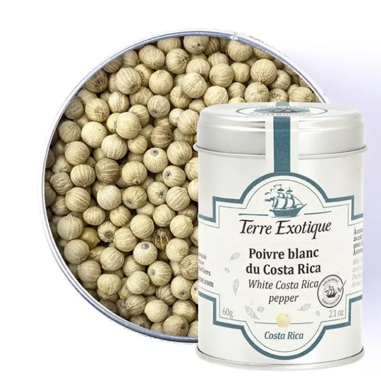 Poivre Blanc du Costa Rica 60 g Terre Exotique
