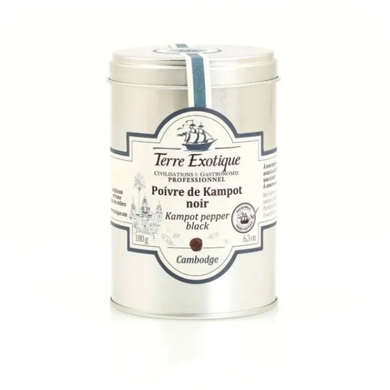 Poivre Noir de Kampot 180 g Terre Exotique