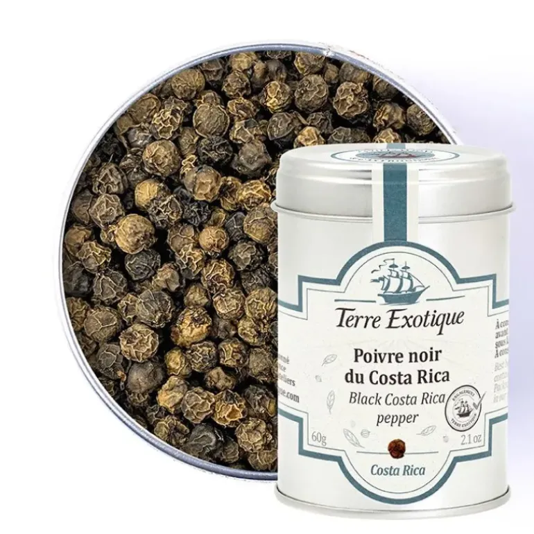 Poivre Noir du Costa Rica 60 g Terre Exotique