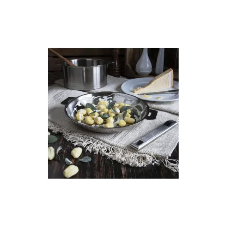 Poêle Ø 30 cm Strate Amovible Inox Cristel