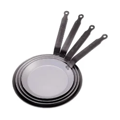 Poêle à Crêpes Carbone Plus Ø 22 cm De Buyer, Tôle Acier, Queue Feuillard