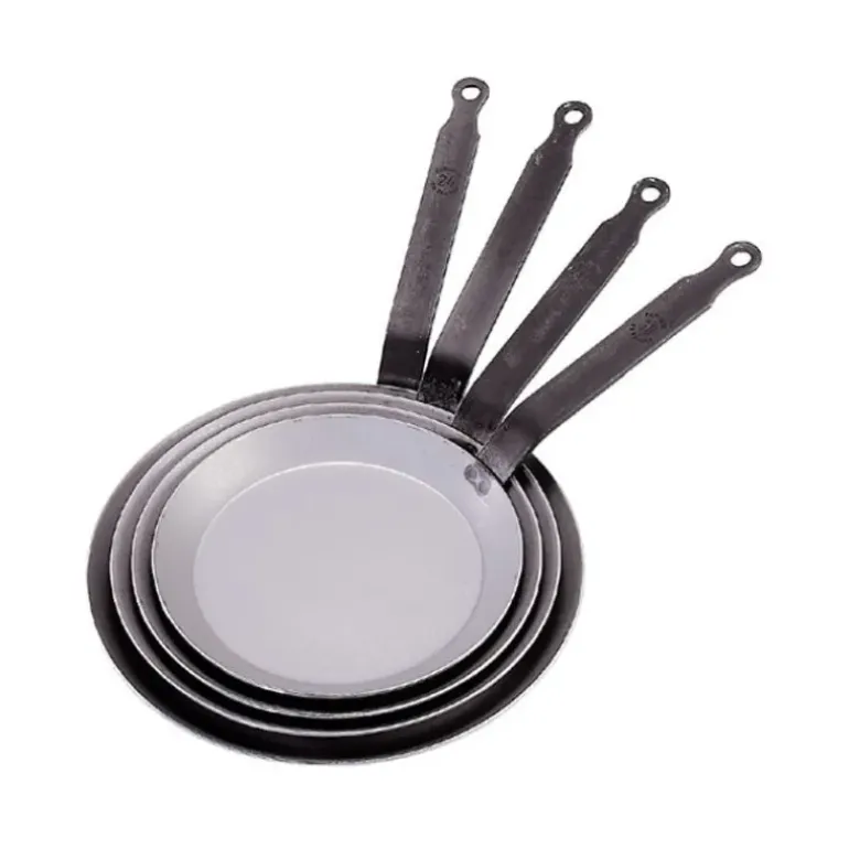 Poêle à Crêpes Carbone Plus Ø 22 cm De Buyer, Tôle Acier, Queue Feuillard