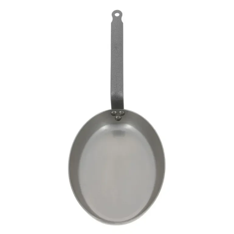 Poêle à Poisson Carbone Plus 36 cm, Ovale, De Buyer, Tôle Acier