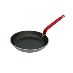 Poêle Antiadhésive ø28 cm HACCP Rouge Choc Resto Induction De Buyer