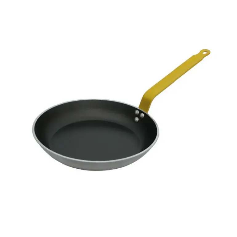 Poêle Antiadhésive ø24 cm HACCP Jaune Choc Resto Induction De Buyer