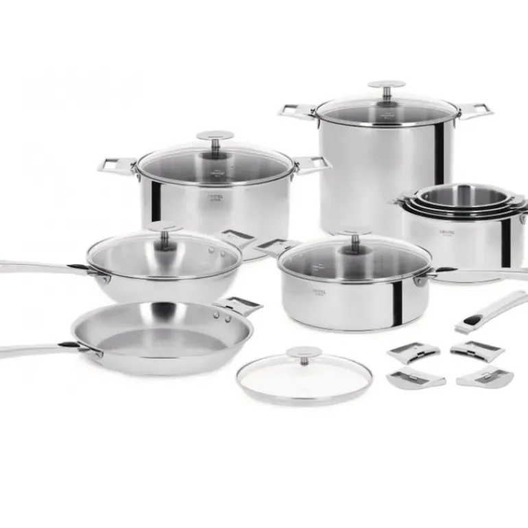 Poêle Casteline Ø 26 cm Manche Amovible Anti-Adhésive Inox Cristel