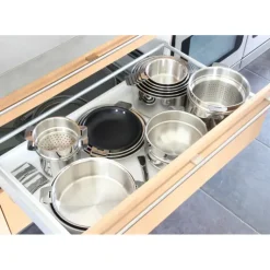Poêle Casteline Ø 26 cm Manche Amovible Anti-Adhésive Inox Cristel