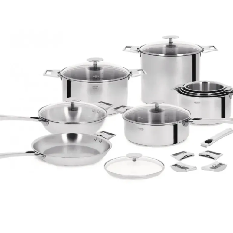Poêle Casteline Ø 22 cm Manche Amovible Anti-Adhésive Inox Cristel