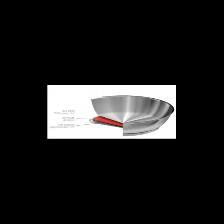 Poêle Haute Ø 28 cm Strate Amovible Inox Cristel