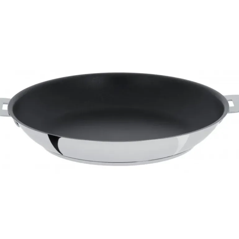 Poêle Mutine Ø 28 cm Manche Amovible Anti-Adhésive Inox Cristel