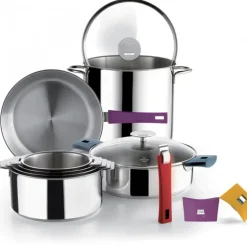 Poêle Mutine Ø 20 cm Manche Amovible Anti-Adhésive Inox Cristel