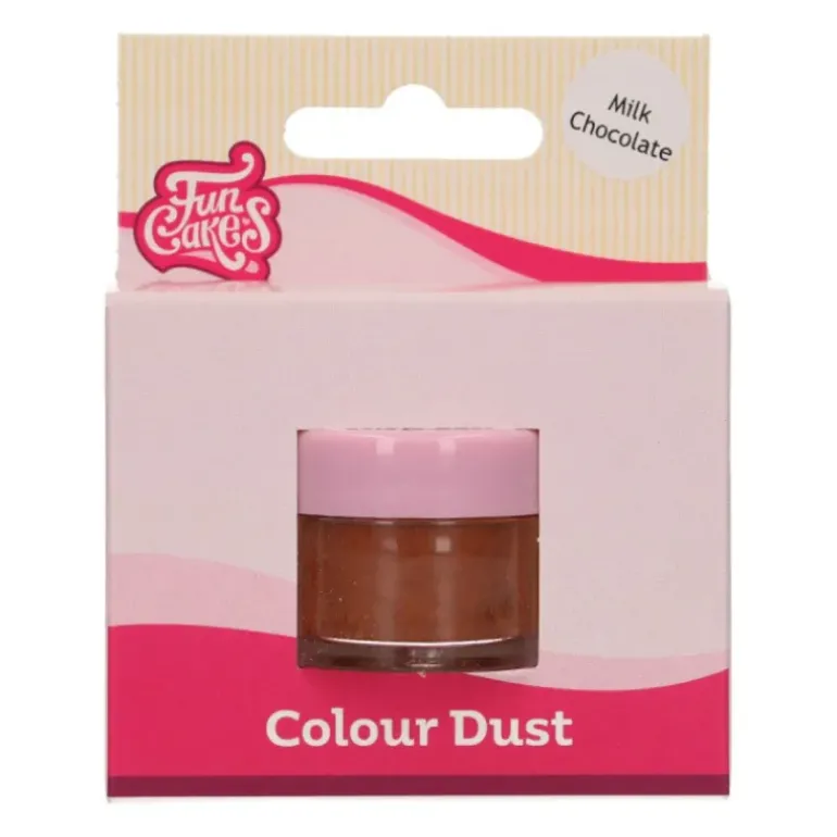 Poudre comestible Chocolat au lait 1,5 g FunCakes