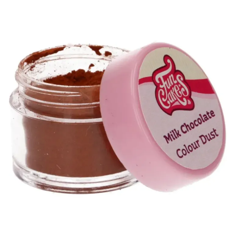 Poudre comestible Chocolat au lait 1,5 g FunCakes