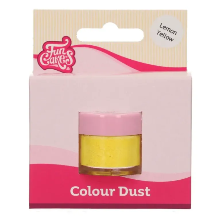 Poudre Comestible Jaune Citron 2,5 g Funcakes
