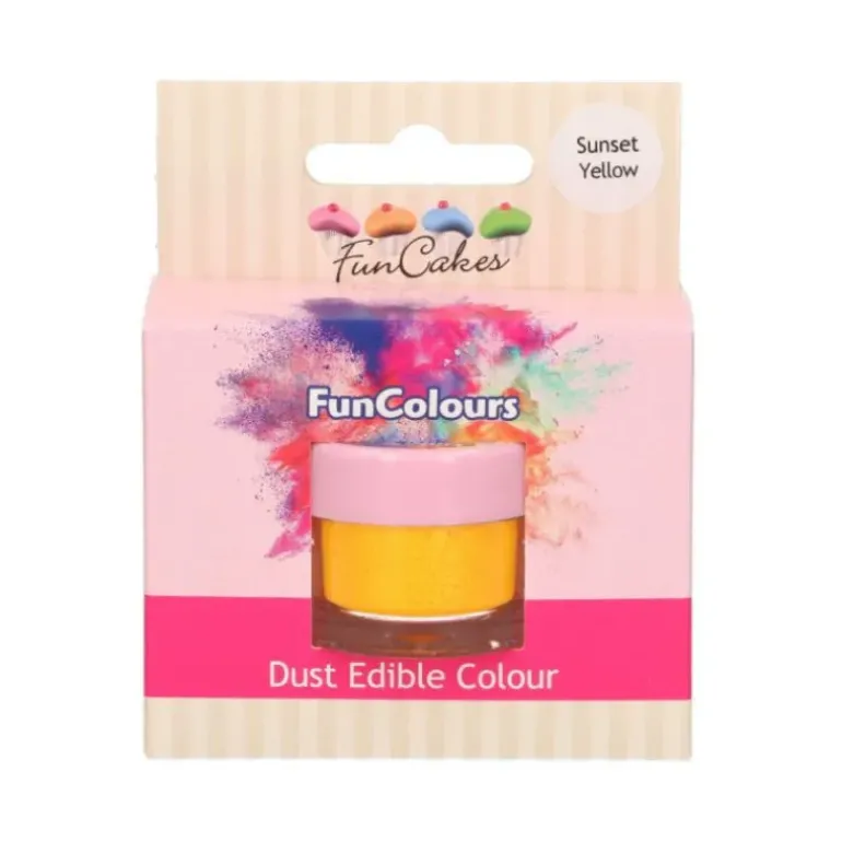 Poudre comestible Jaune orangé 2,5 g FunCakes